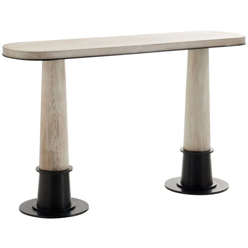 Kamile Smoke Console Table