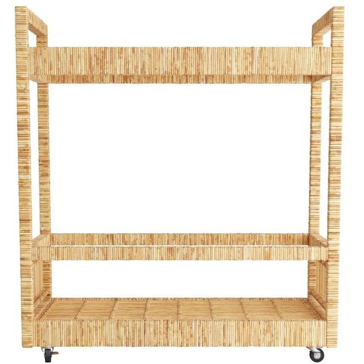 Prosper 34 inch Natural Bar Cart