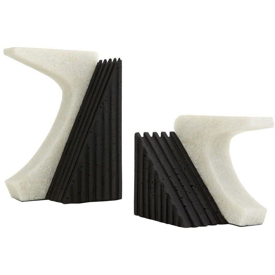 Jordono 6 inch Ivory Bookends, Set of 2