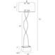 Dutton 150.00 watt Blackened Floor Lamp Portable Light