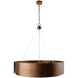 Dante 5 Light 35 inch Antique Brass Chandelier Ceiling Light, Medium