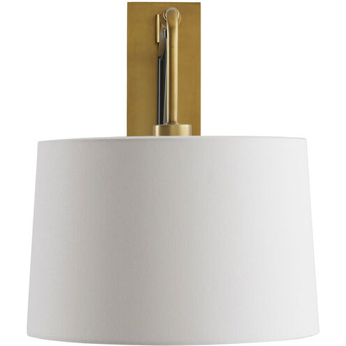 Anthony 1 Light Bronze and Antique Brass Plug-in Sconce Wall Light