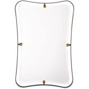 Janey 45 X 30 inch Natural Iron Hourglass Mirror