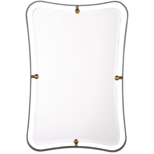 Janey 45 X 30 inch Natural Iron Hourglass Mirror