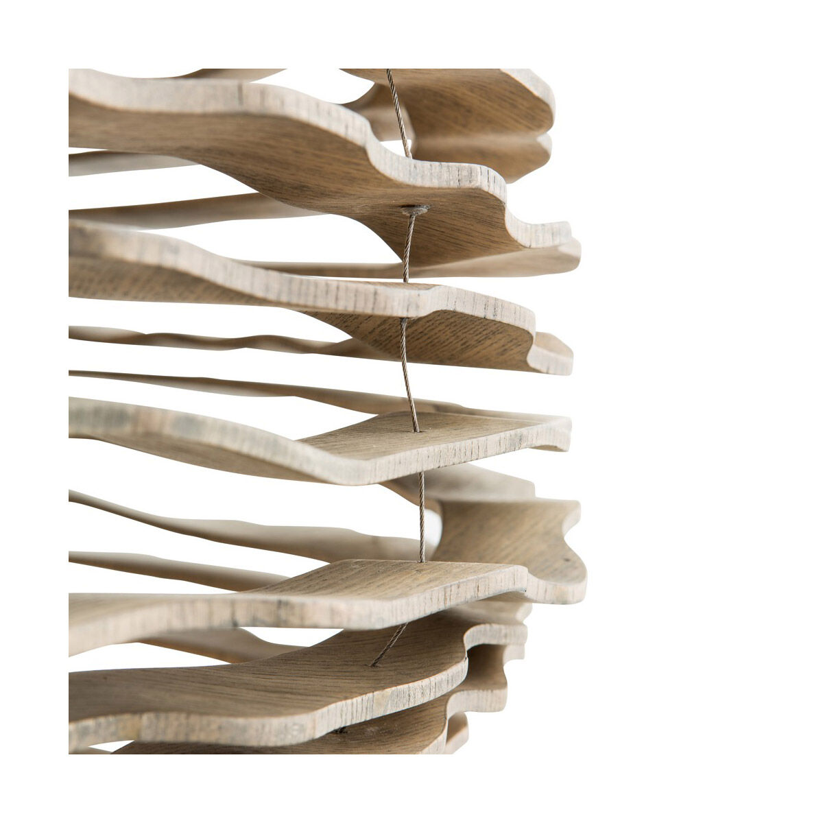 Rook 1 Light 24 inch Natural and Blackened Iron Pendant Ceiling Light, Small