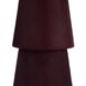 Duoro 30.5 inch 150 watt Burgundy and Antique Brass Table Lamp Portable Light