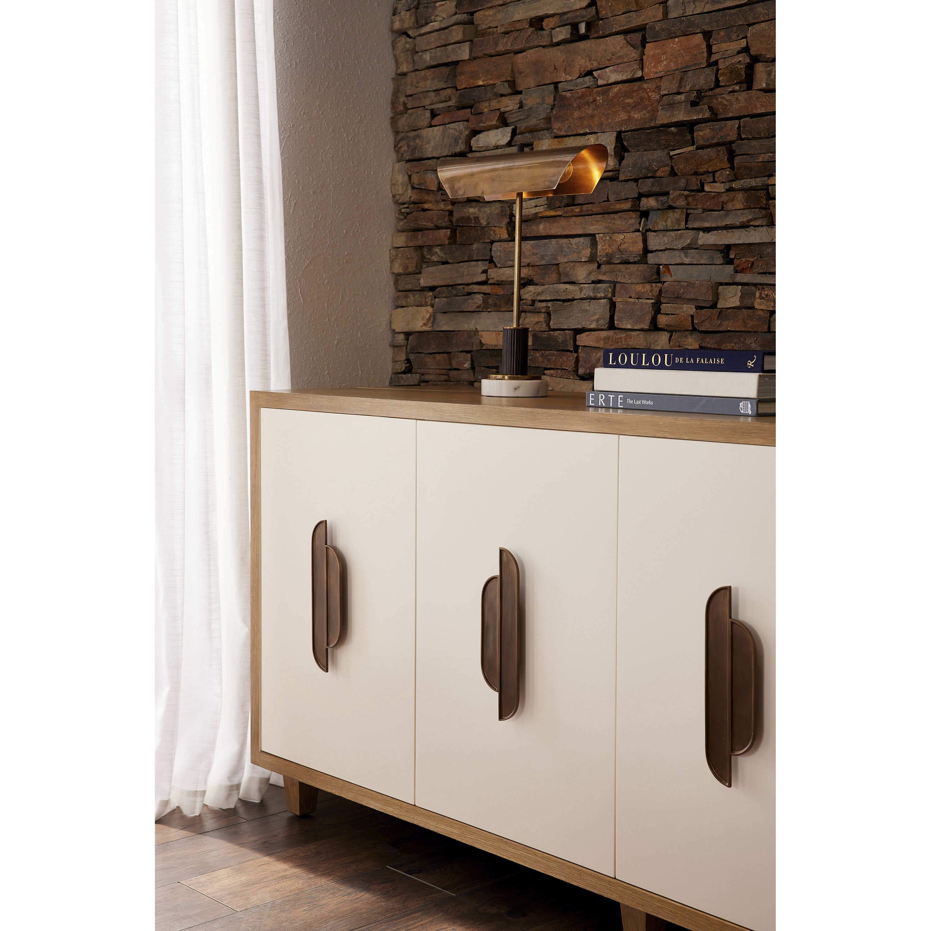 Lansing 19 inch 60.00 watt Vintage Brass Lamp Portable Light