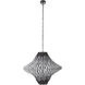 Paradisa 3 Light 30 inch Black and Gray Ombre with Bronze Chandelier Ceiling Light
