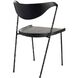 Fletcher Ebony and Blackened Iron Dining Chair