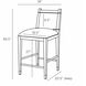 Burdock 36.5 inch Vanilla Counter Stool