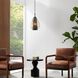 Eureka 1 Light Smoke Pendant Ceiling Light