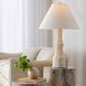 Francine 30 inch 60.00 watt Egg Shell and Antique Brass Lamp Portable Light