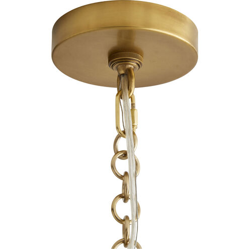 Breck 12 Light 36 inch Antique Brass Chandelier Ceiling Light, Essential Lighting
