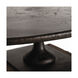 Anvil 25 inch Burnt Wax and Dark Wax Side Table
