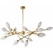Ember 16 Light Antique Brass Chandelier Ceiling Light