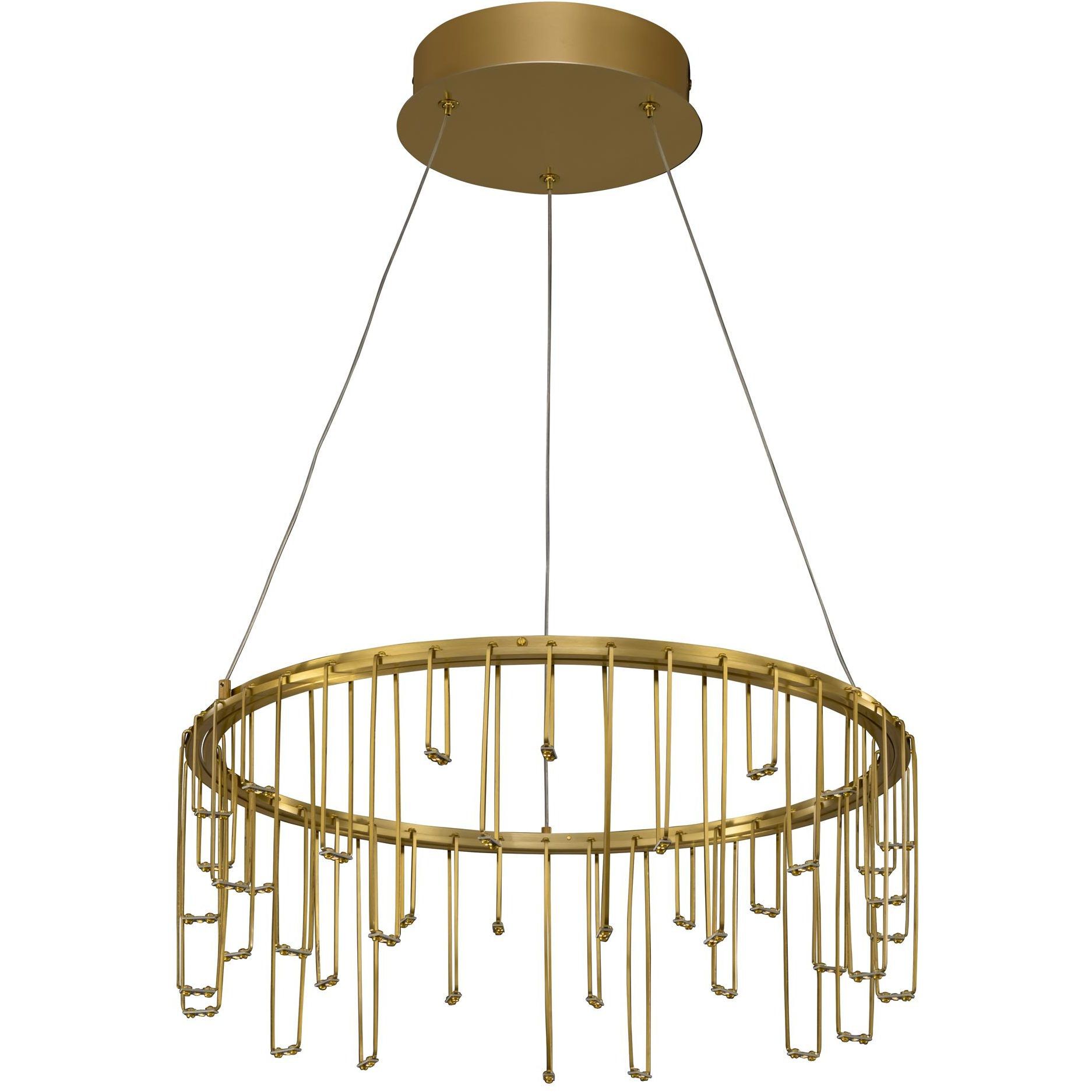 Lucerna LED 13.75 inch Stainless Steel Gold Chandelier Ceiling Light