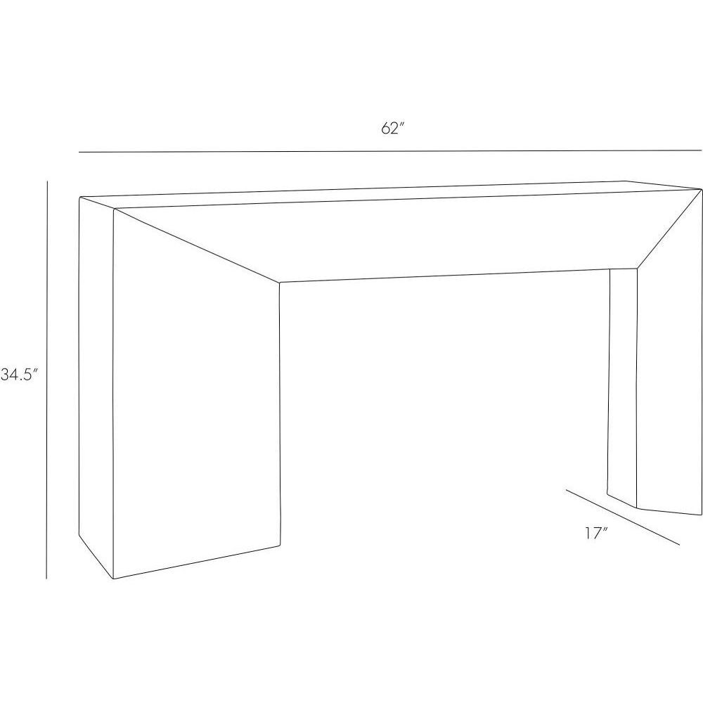 Mckinley Blackened Console Table