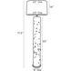 Horatio 72 inch 150.00 watt Palm Gray Floor Lamp Portable Light