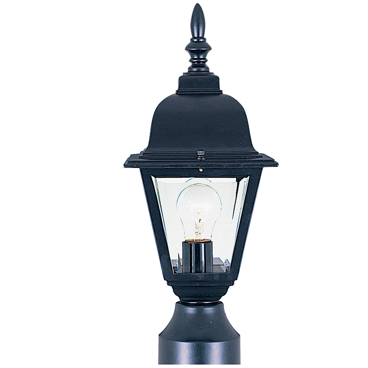 Builder Cast 1 Light 15.75 inch Black Outdoor Pole/Post Lantern
