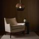 Swami 1 Light 16 inch Natural and Black and Antique Brass Mini Pendant Ceiling Light