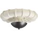 Camella 1 Light 18 inch Ivory and English Bronze Flush Mount Ceiling Light, Small