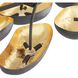 Theo 54.5 inch Blackened Iron Flush Mount Ceiling Light