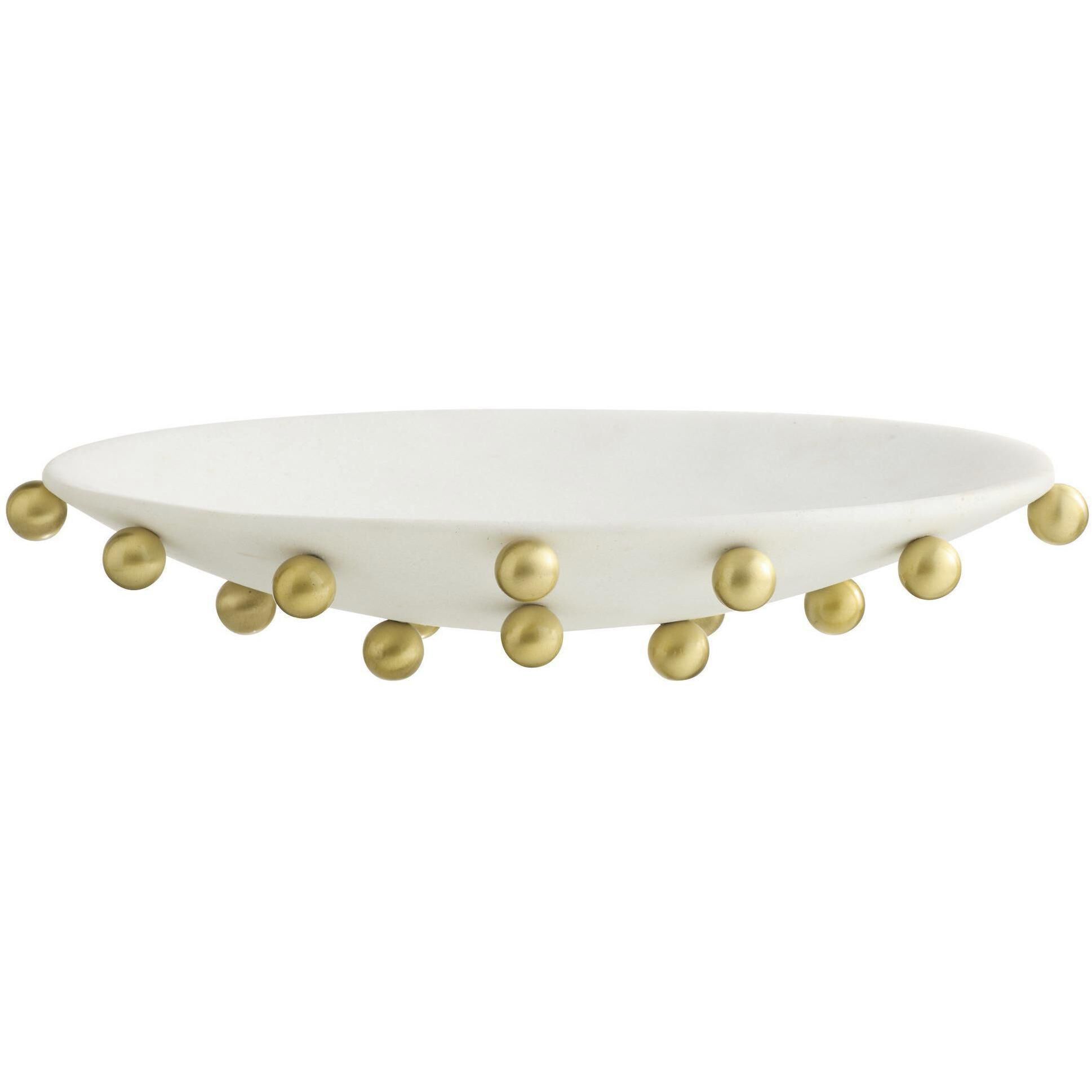 Katherine Ivory and Antique Brass Centerpiece
