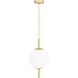 Tirso 1 Light 14 inch Opal Pendant Ceiling Light