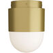 Allentown 1 Light 6.5 inch Antique Brass Flush Mount Ceiling Light