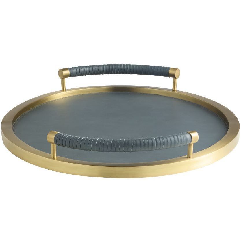 Tallulah 20 X 2.5 inch Antique Brass Tray