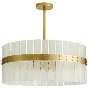 Sinclair 4 Light 28 inch Antique Brass Chandelier Ceiling Light