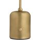 Lumi 12 inch 3 watt Antique Brass Rechargeable Accent Lamp Portable Light