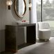 Andreas Dark Gray Straw Marquetry Console Table