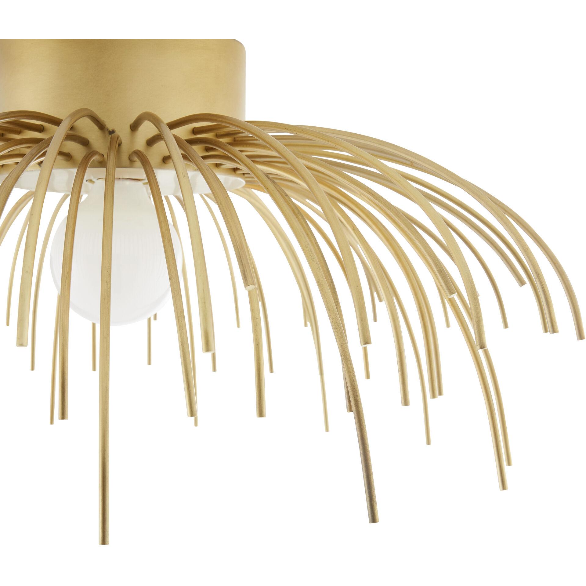 Margaret 1 Light 21 inch Antique Brass Flush Mount Ceiling Light