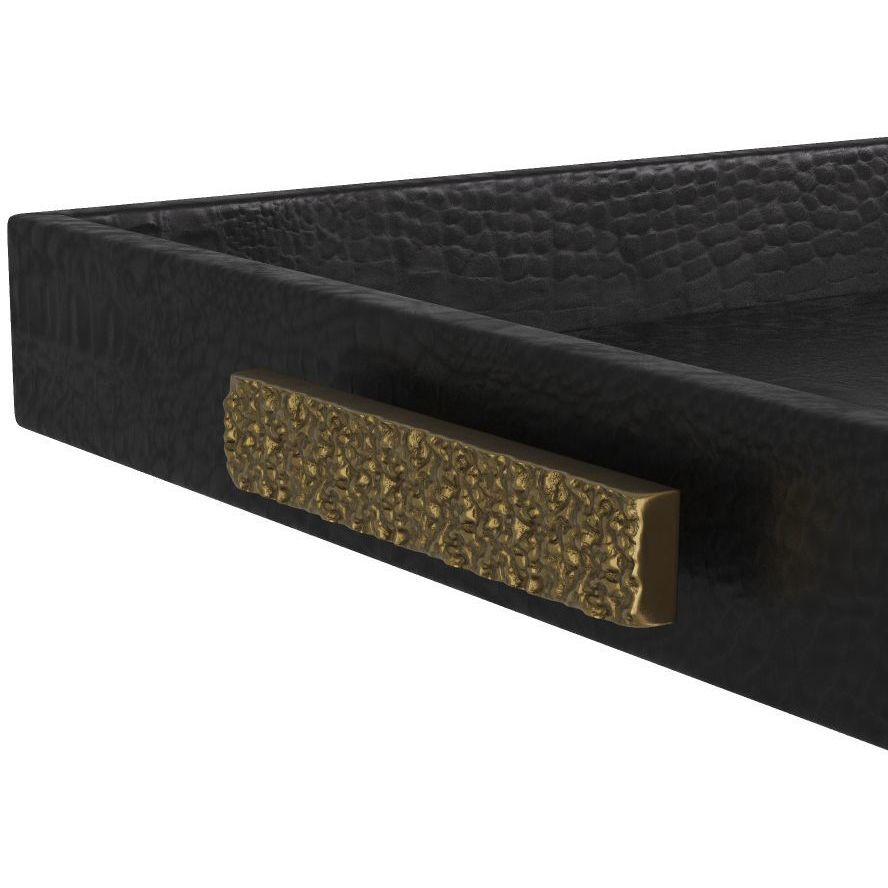 Gavin 24 X 2.5 inch Black Tray