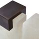 Tolliver 7 inch White Bookends, Set of 2