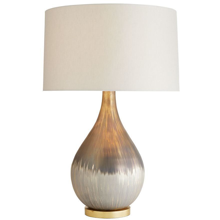 Romy 32 inch Satin Silvered Bronze Table Lamp Portable Light
