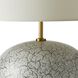 Egret 150 watt Platinum Crackle Table Lamp Portable Light