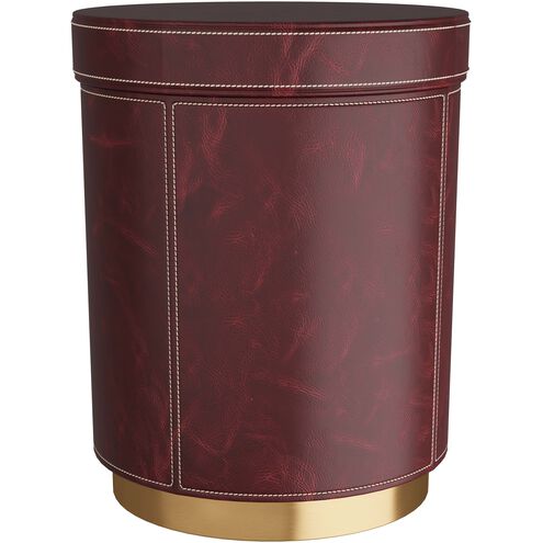 Wes 16 inch Merlot Accent Table