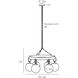 Bailey 6 Light 29 inch Bronze Chandelier Ceiling Light