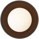 Glaze 1 Light 12 inch Antique Brass and Matte Black Ceramic Flush Mount Ceiling Light, Small
