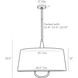Middlebury 6 Light 28.5 inch Natural and Antique Brass Pendant Ceiling Light