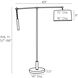 Newark 150 watt Antique Brass Floor Lamp Portable Light