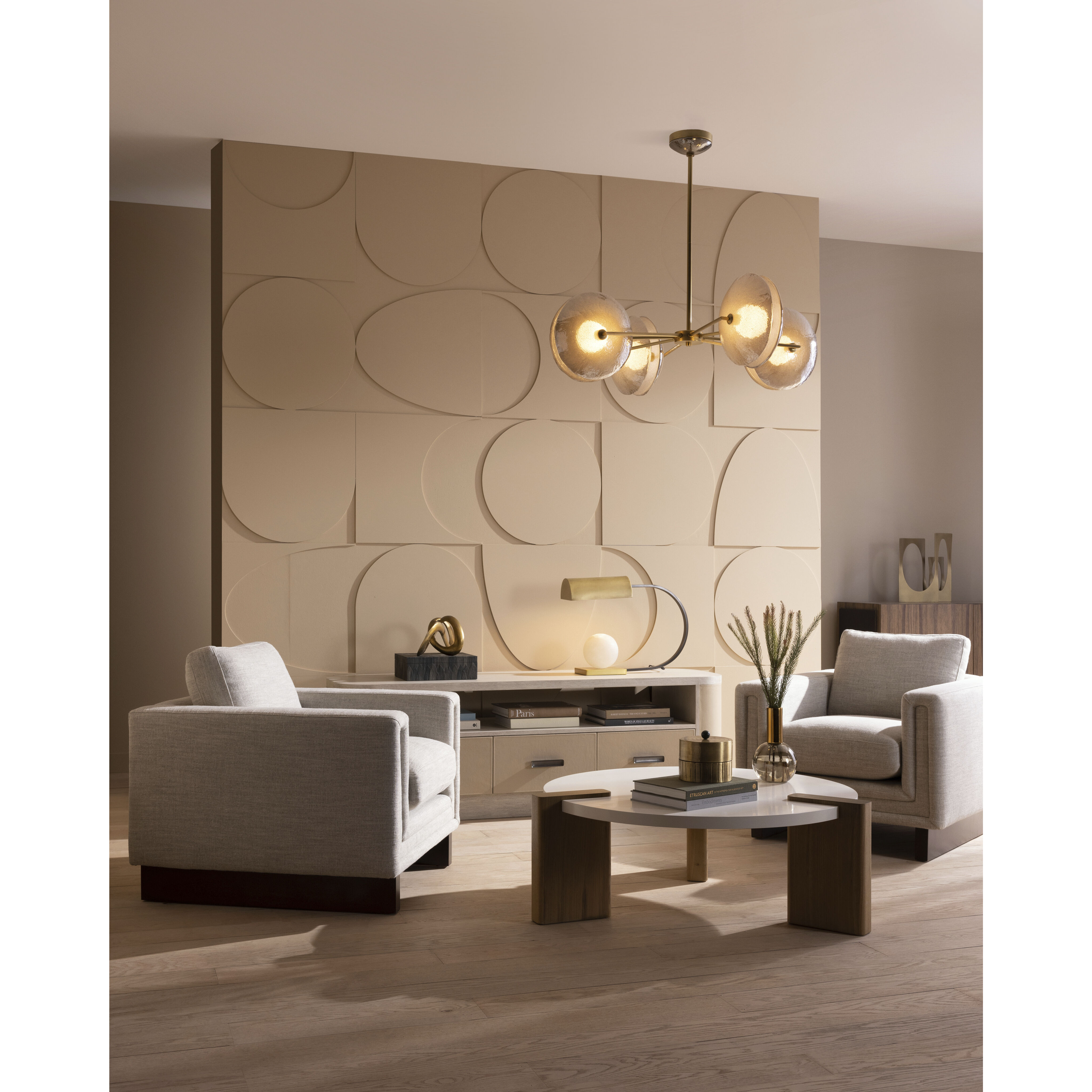 Whitney 4 Light 40 inch Smoke Luster Chandelier Ceiling Light