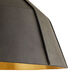 Ireland 1 Light 24 inch Graphite and Gold Leaf Pendant Ceiling Light
