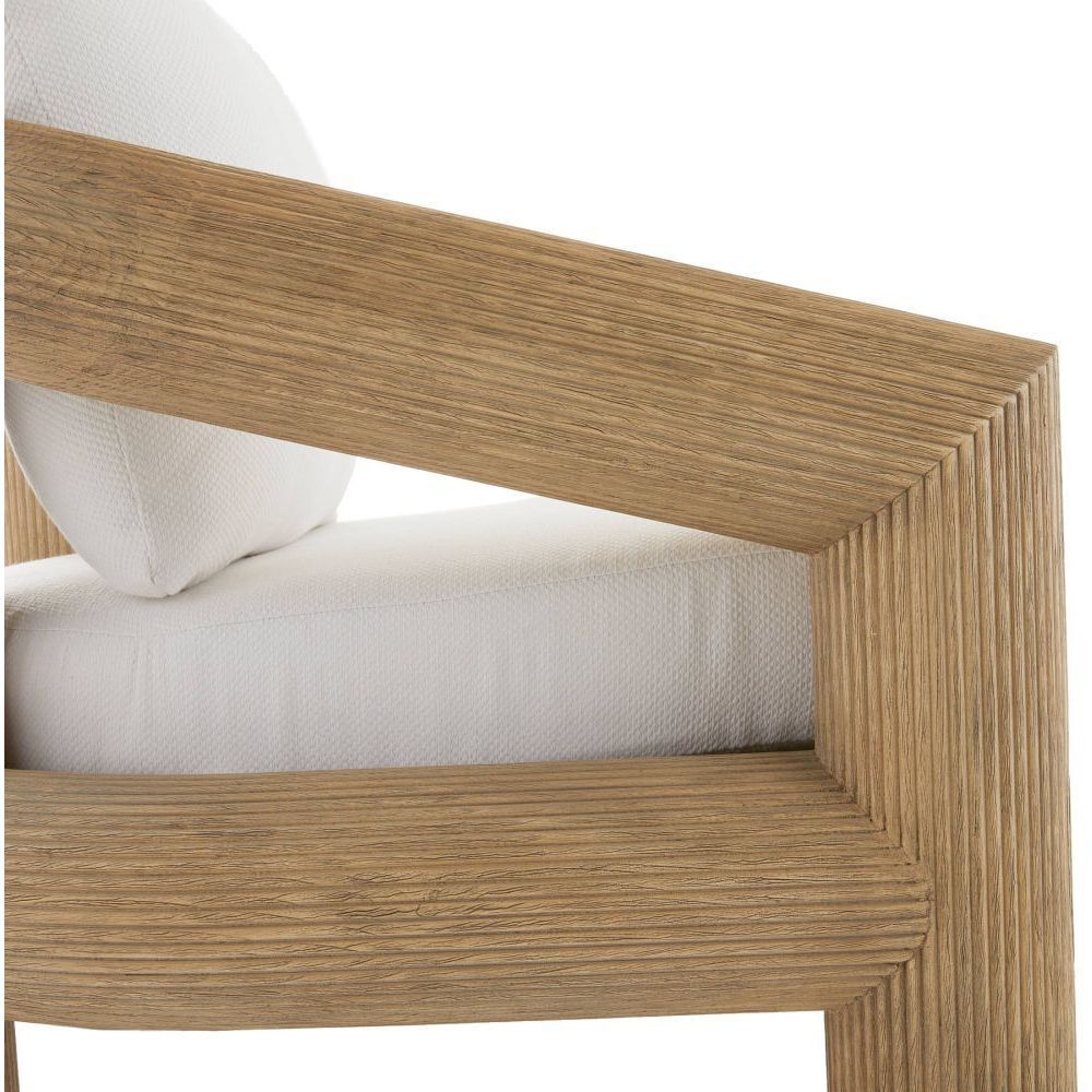 Easley Beluga and Honey Outdoor Chair