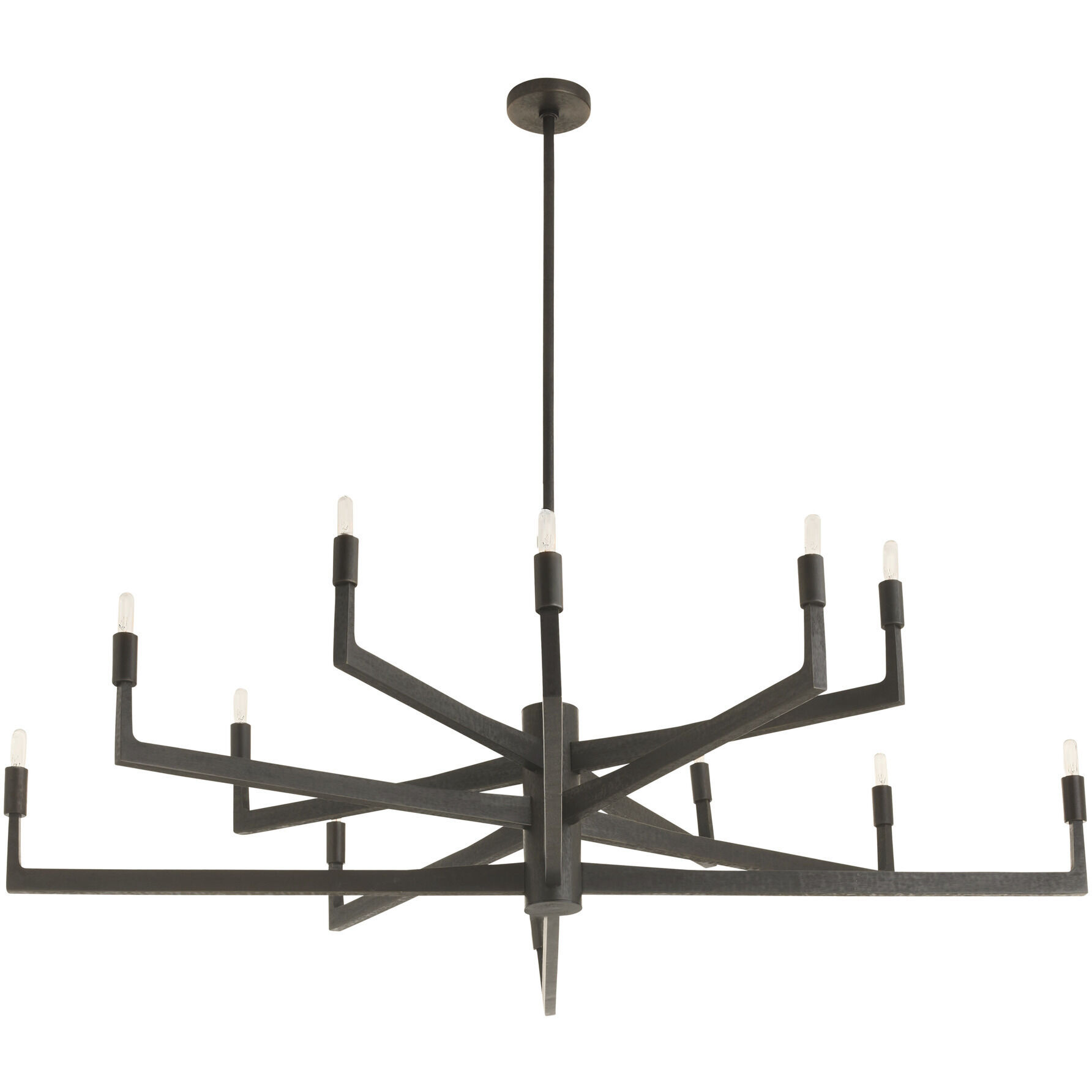 Griff 12 Light 56 inch English Bronze Chandelier Ceiling Light, Large