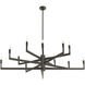 Griff 12 Light 56 inch English Bronze Chandelier Ceiling Light, Large