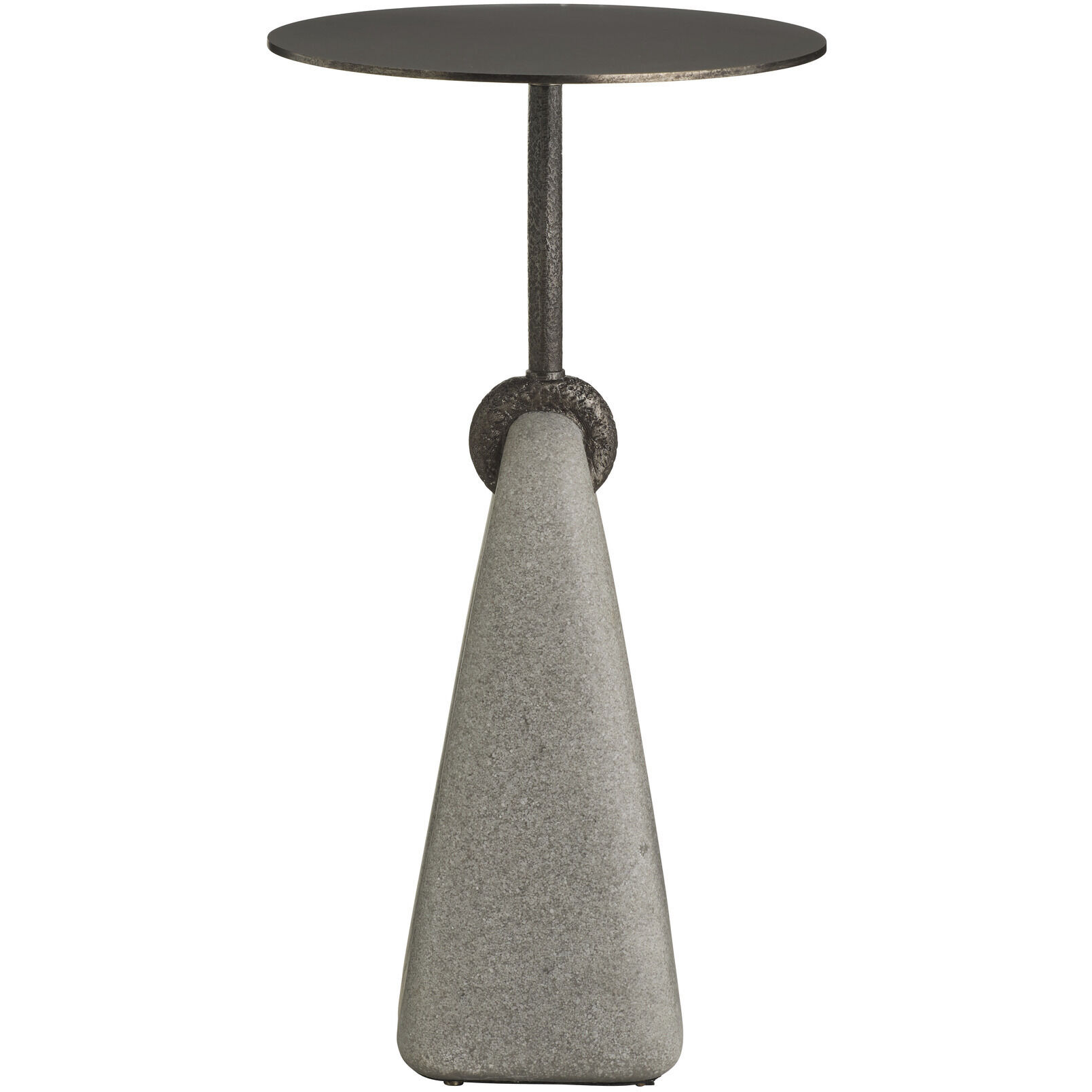 Miles 12 inch Vintage Bronze and Graphite Accent Table