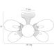 Giselle 6 Light 24 inch Antique Brass Flush Mount Ceiling Light